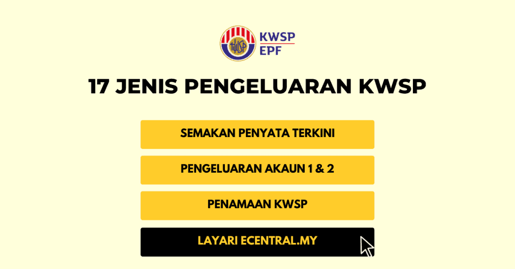 Jenis Pengeluaran Kwsp Yang Boleh Dibuat Sebelum Pencen