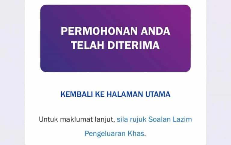 Semakan Status Kelulusan Pengeluaran Khas Kwsp Tarikh Bayaran