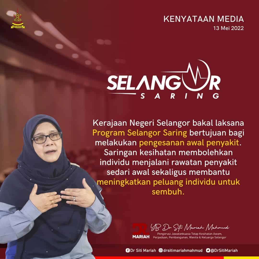 Program Selangor Saring Pengesanan Awal Penyakit Penduduk Selangor