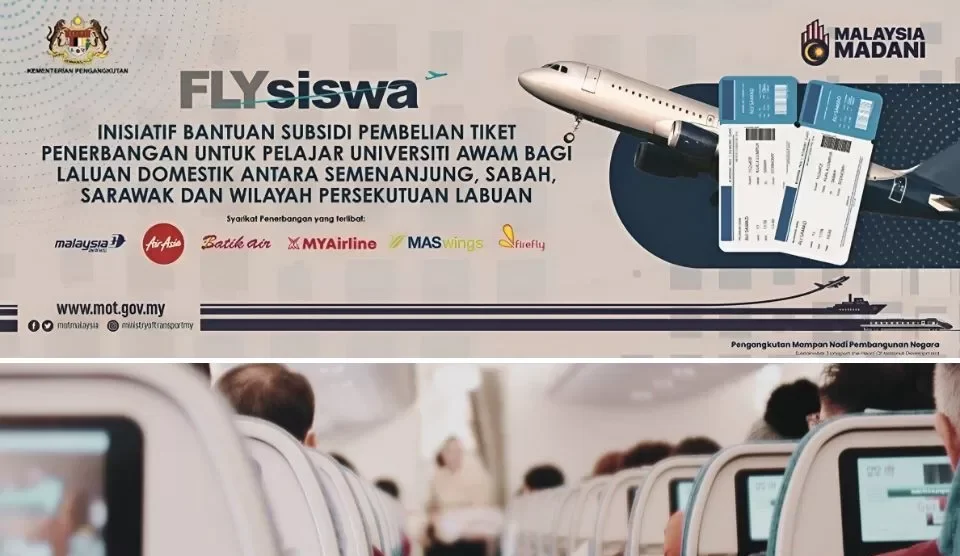 Flysiswa Subsidi Tiket Penerbangan Pelajar Ipt Fasa