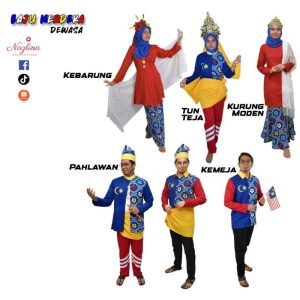 Baju Tema Kemerdekaan Aksesori Fesyen Terkini