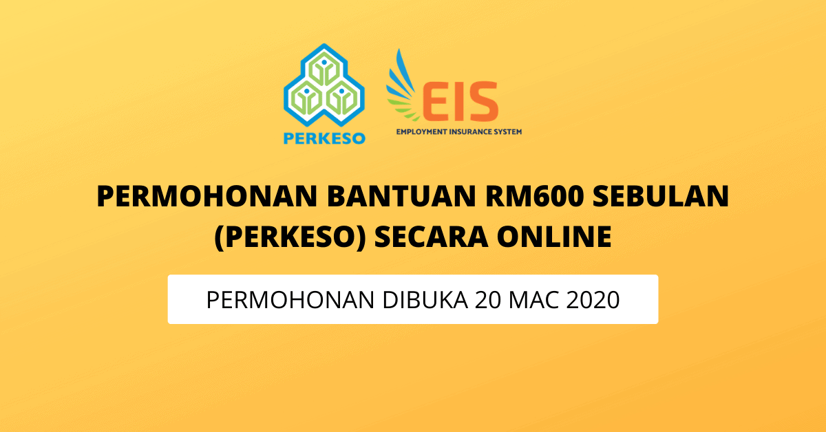 Permohonan Bantuan RM600 PERKESO (COVID19) Bagi Pekerja Terjejas