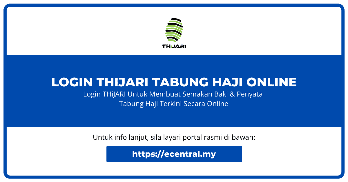 Cara Semak Baki Akaun Tabung Haji Secara Online Info Melayu