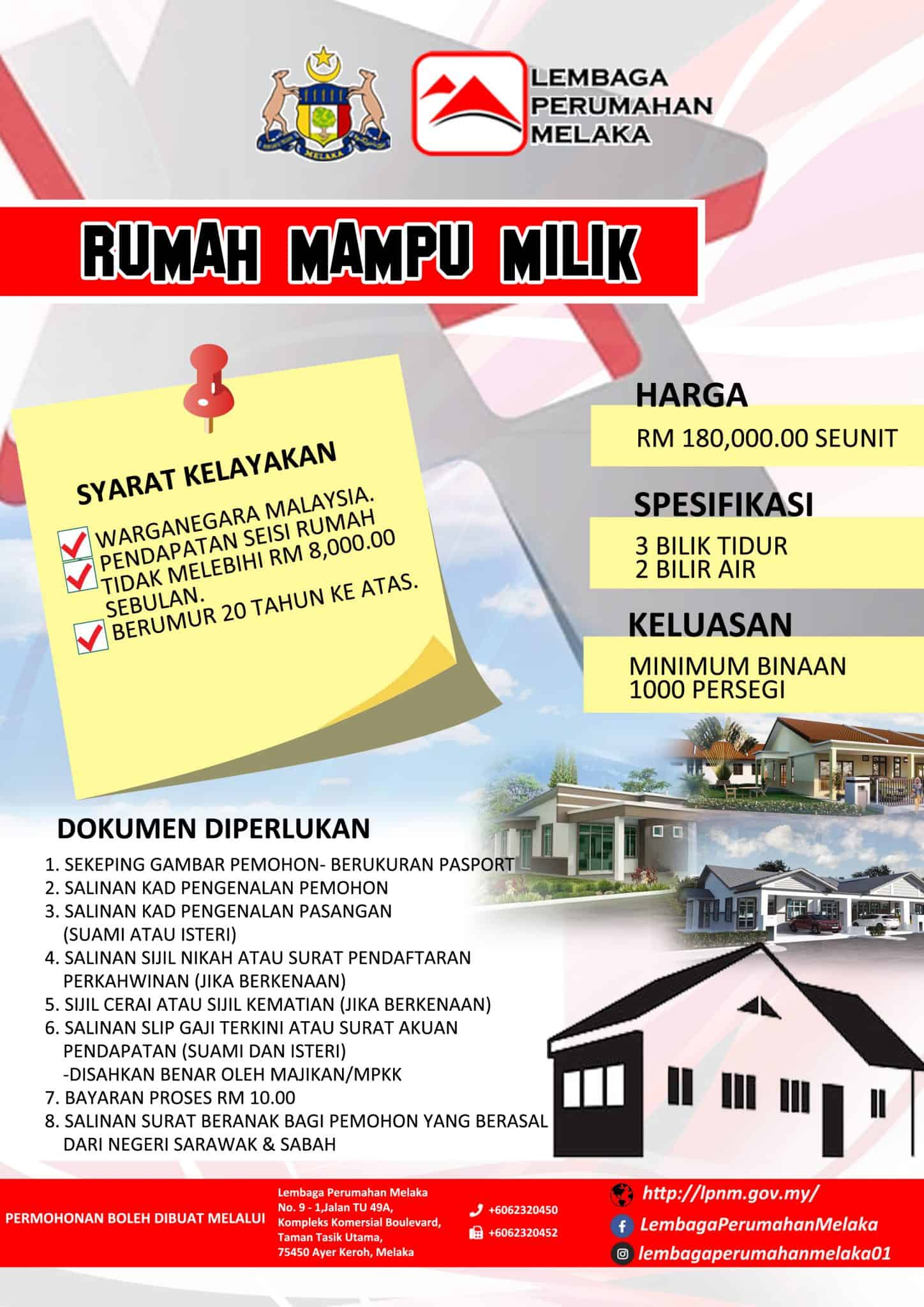 LPNM: Permohonan Rumah Mampu Milik Melaka Online