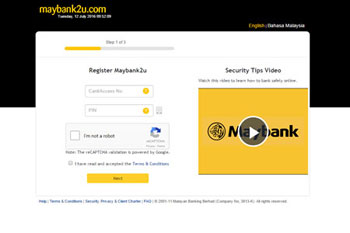 Maybank online banking register