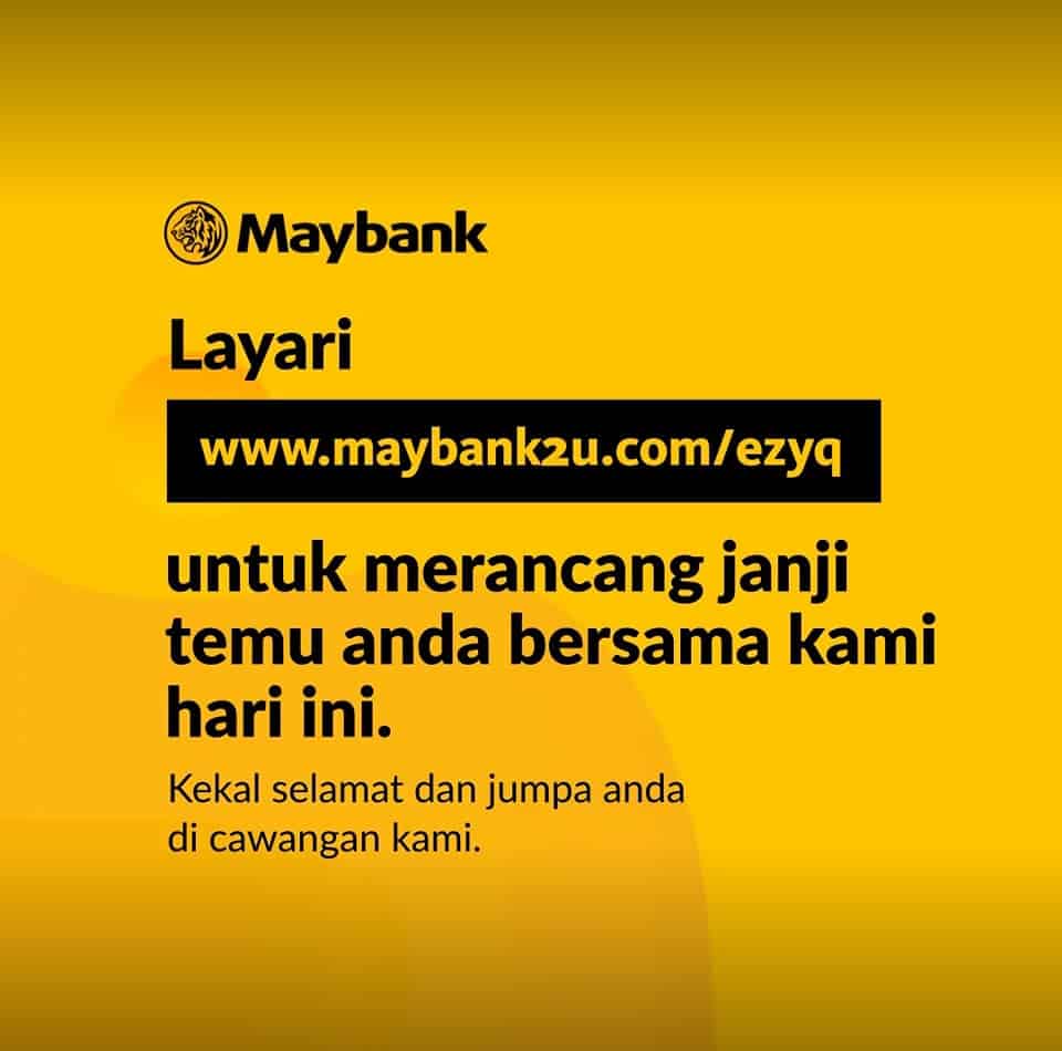 Maybank temujanji online