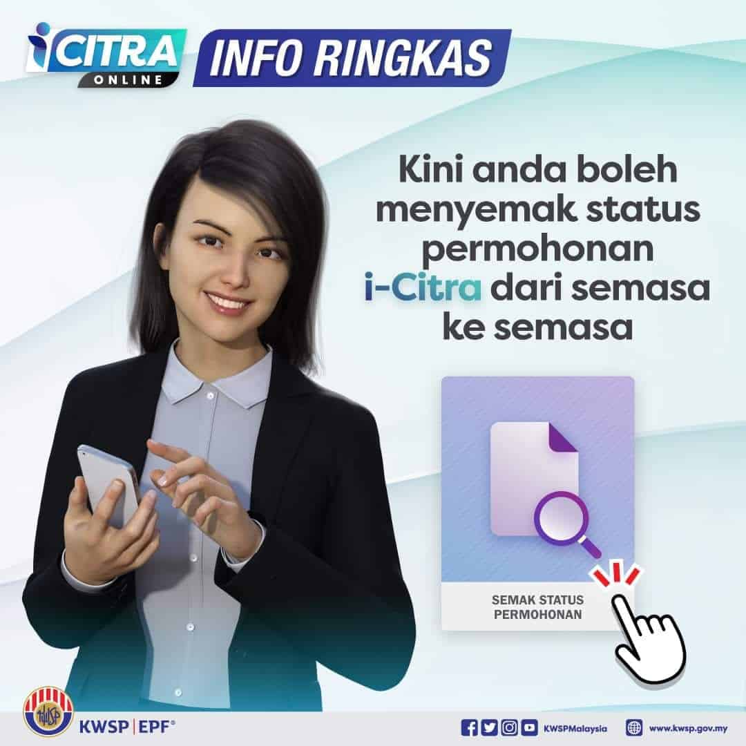 I Citra KWSP Permohonan Baru Semakan Status Mulai Julai