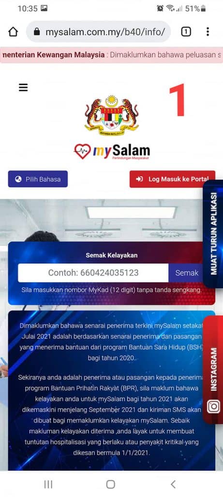 Com info my mysalam mySalam: Pendaftaran