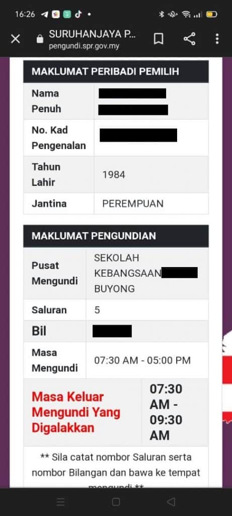 MySPR: Daftar & Semakan Tempat Mengundi SPR Online