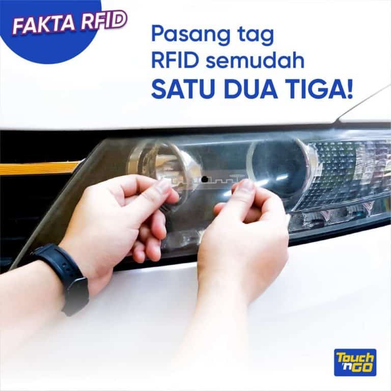 RFID Touch N Go: Cara Pengaktifan & Pemasangan Tag Pada Kenderaan