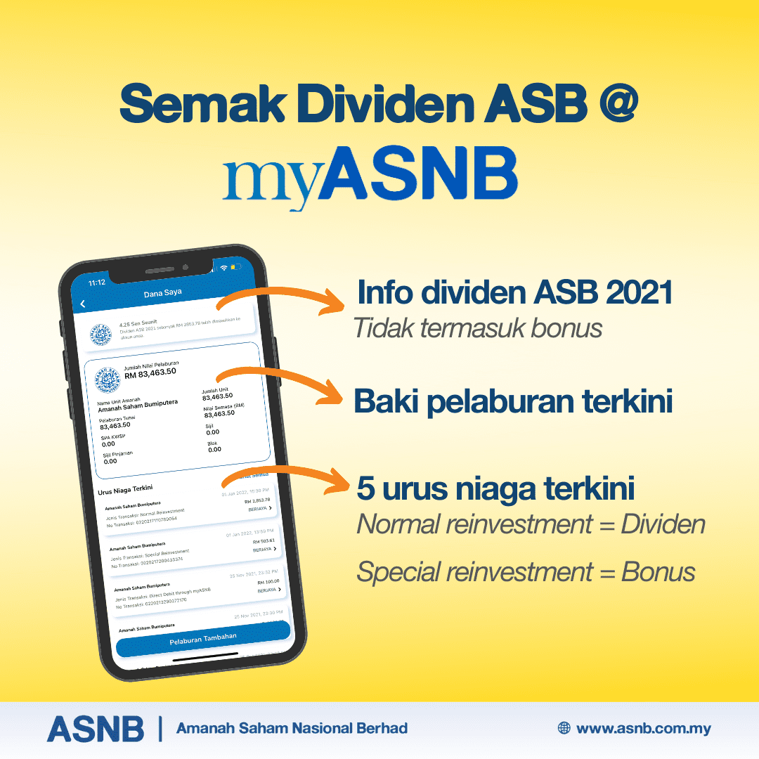 Cara Semakan Dividen ASB Online & Kira Pendapatan ASBF