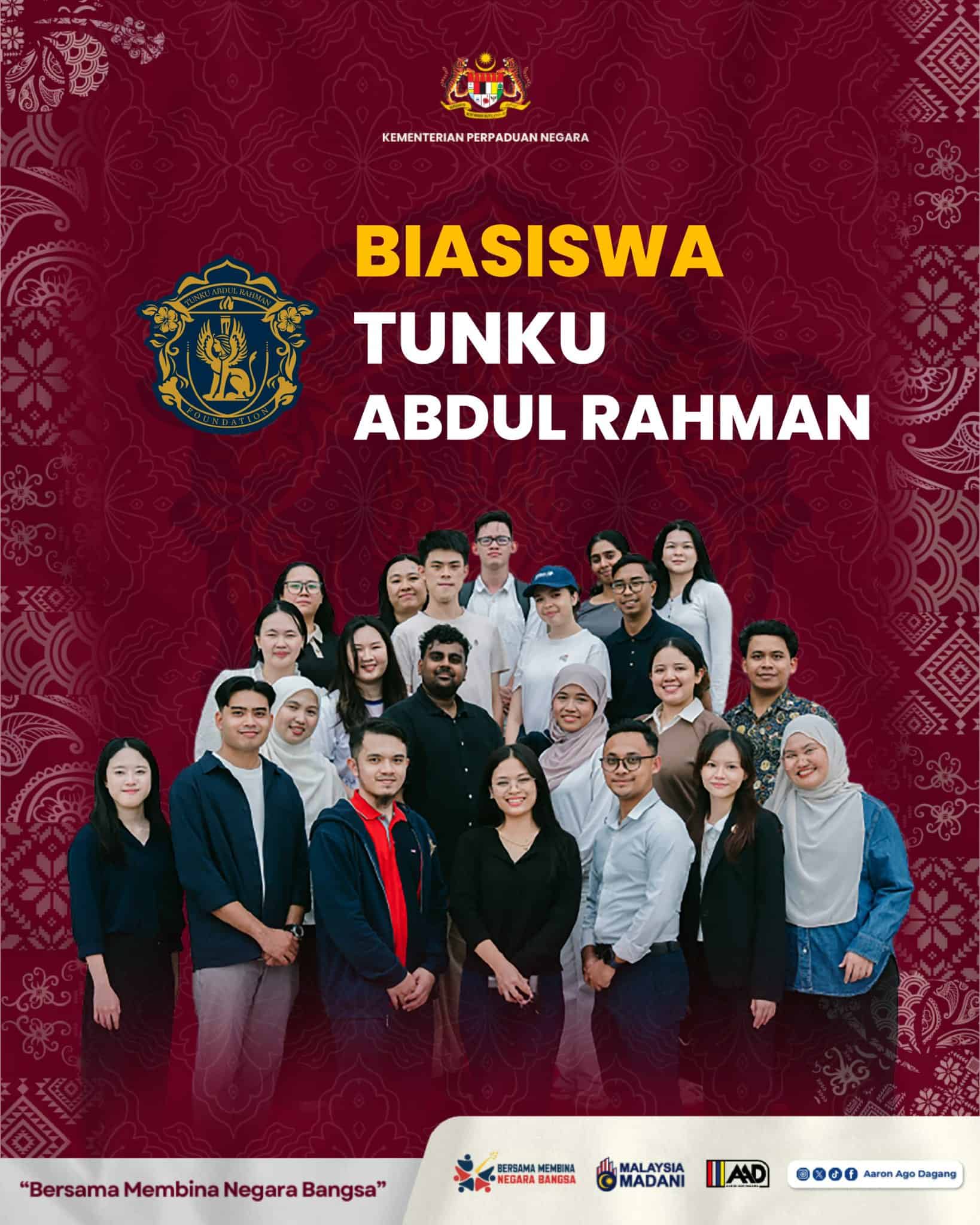 BTAR 2026: Permohonan Biasiswa Tunku Abdul Rahman