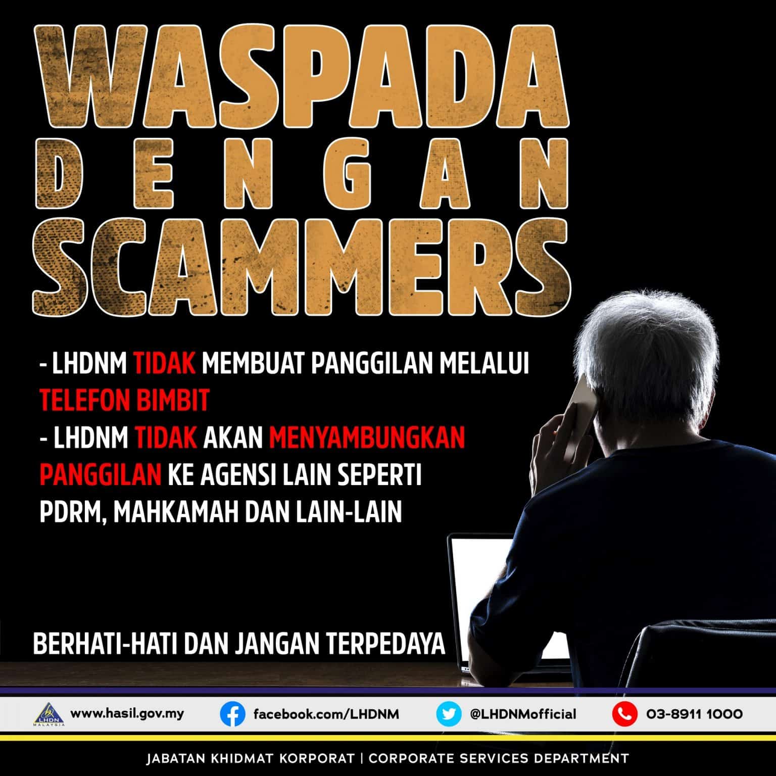 Awas Taktik Terbaru Scammer LHDN Guna Nombor Telefon Pejabat!