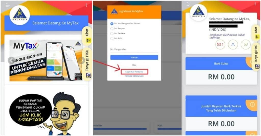 MyTax Hasil: Cara Daftar & Login E-Filing 2024 Kali Pertama