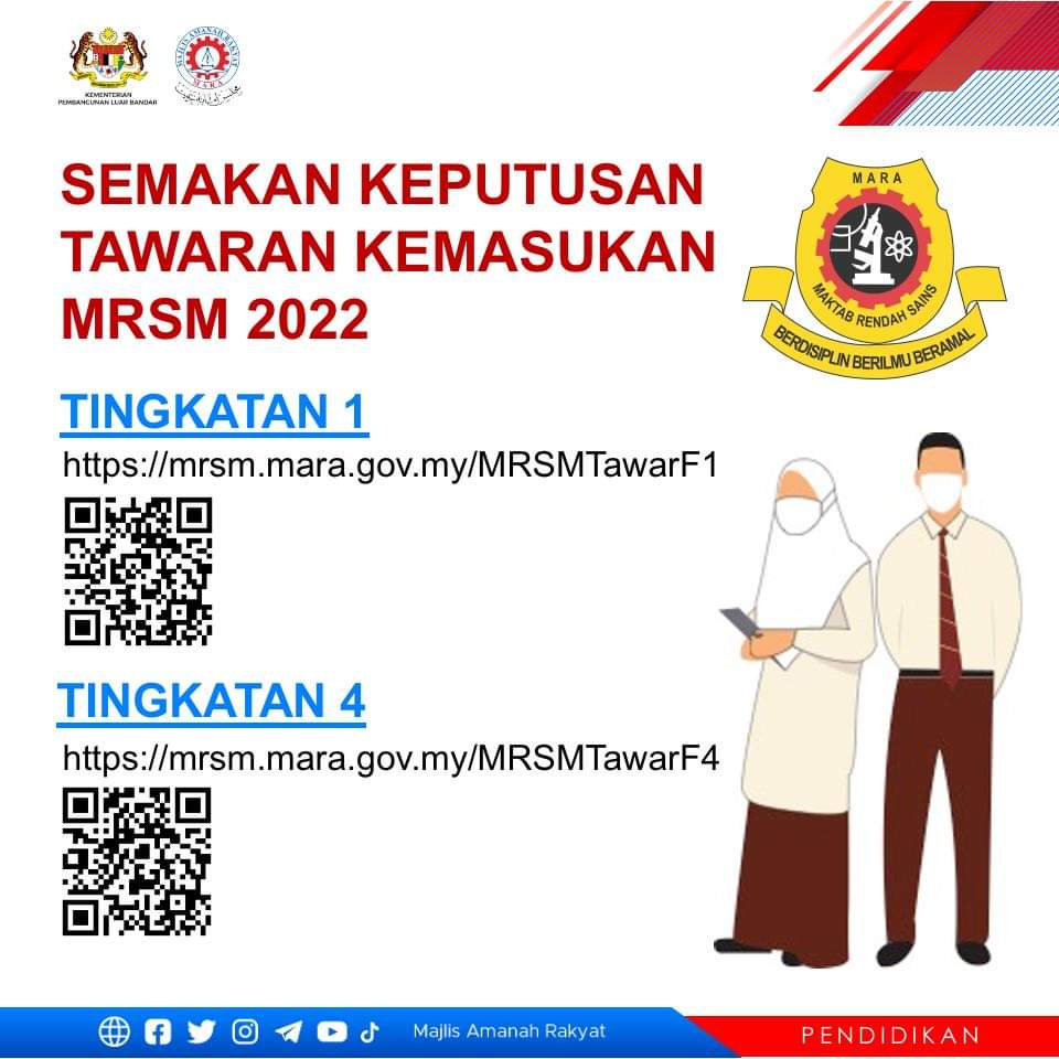 2022 permohonan ke mrsm Permohonan MRSM