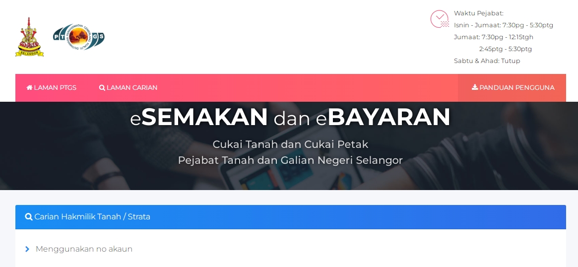 Semakan Cukai Tanah Petak Selangor - nanakoirz