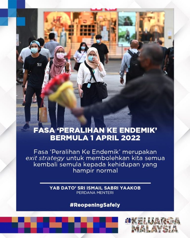 10 SOP Fasa Peralihan Ke Endemik Mulai 1 April 2022 - Panduan Semasa