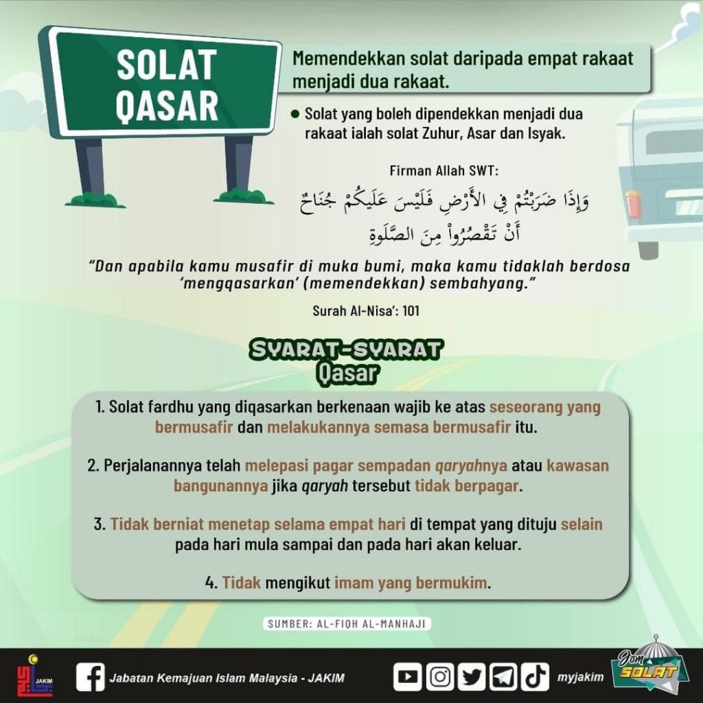 Syarat Sah Solat Jamak Qasar