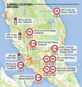 Senarai Terkini Lokasi Kamera AES/AWAS Di Seluruh Malaysia