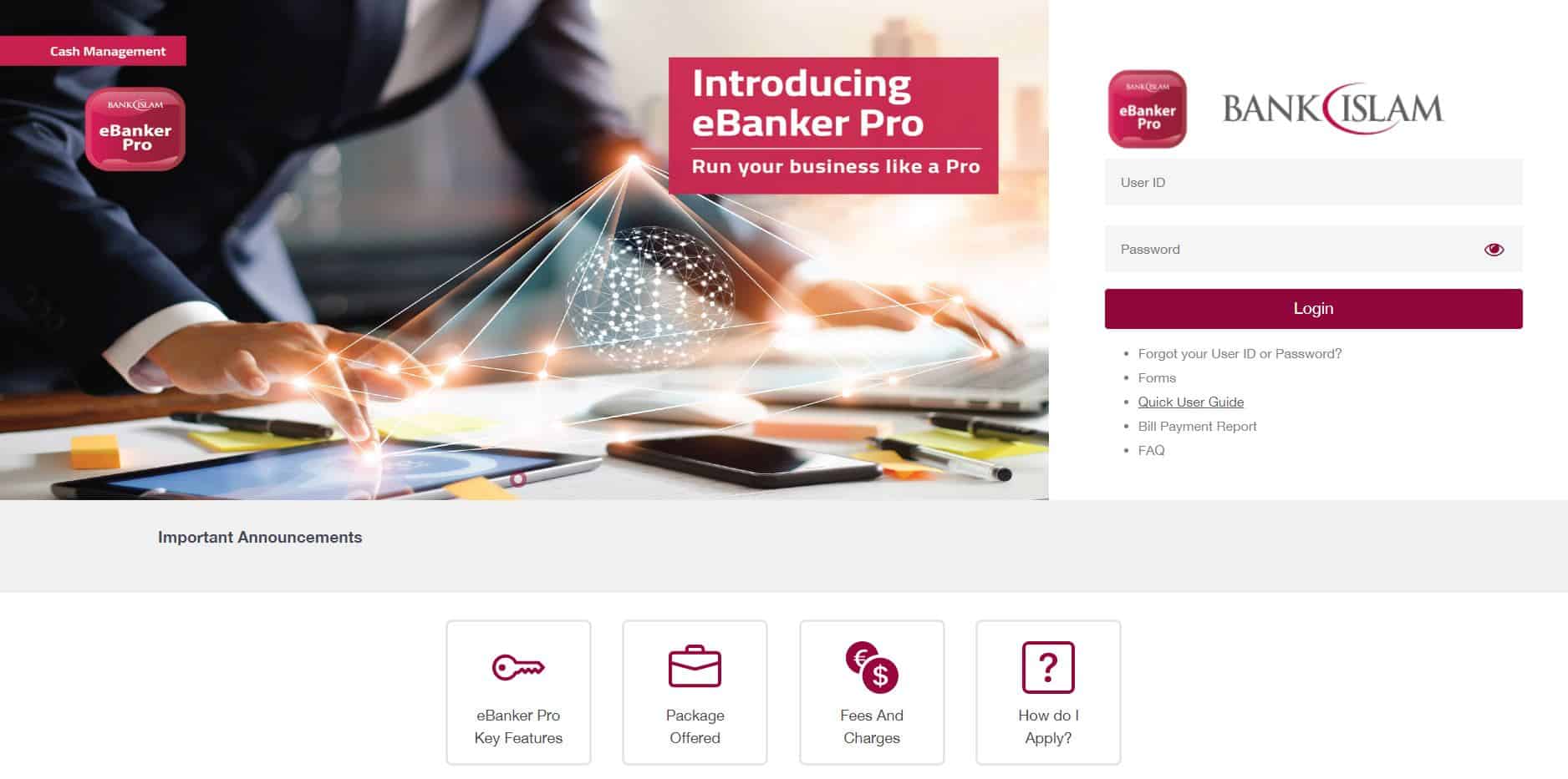 eBanker Pro Bank Islam : Cara Login, Daftar & Pemindahan Wang