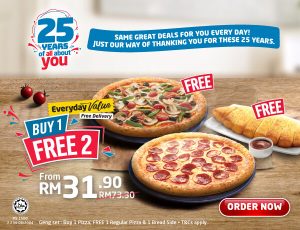 Menu Domino's Pizza, Promosi & Harga Terkini 2022