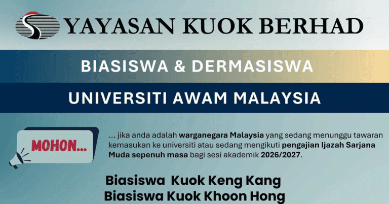 biasiswa & dermasiswa yayasan kuok