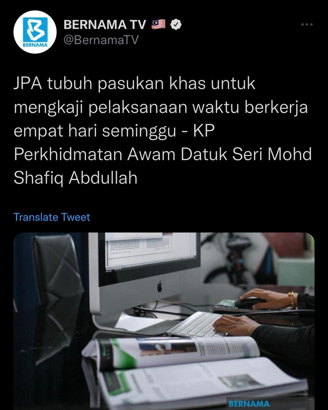 sistem kerja 4 hari seminggu