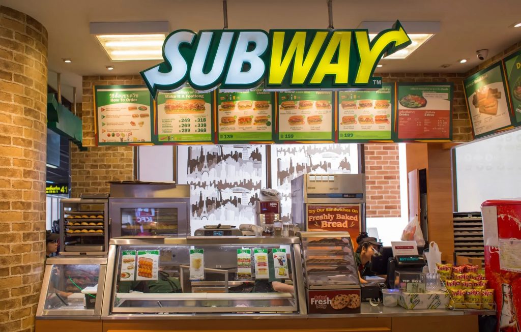 menu subway