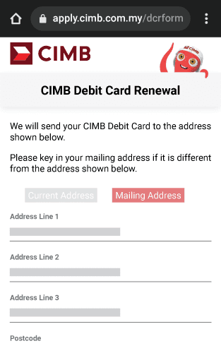 Cara Tukar Kad CIMB Expired Secara Online