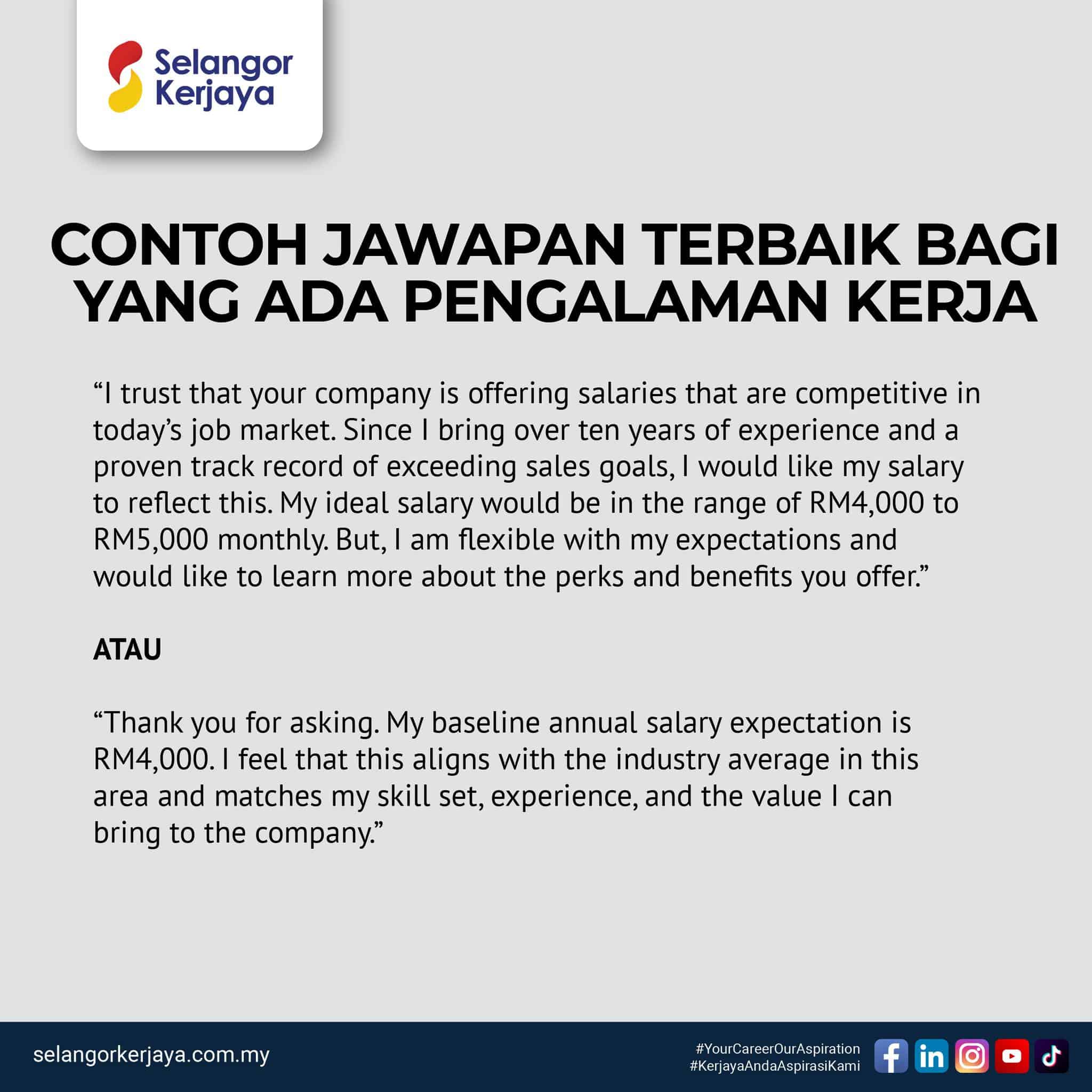 Cara Menjawab Expected Salary Dalam Permohonan Kerja   Expected Salary 1 