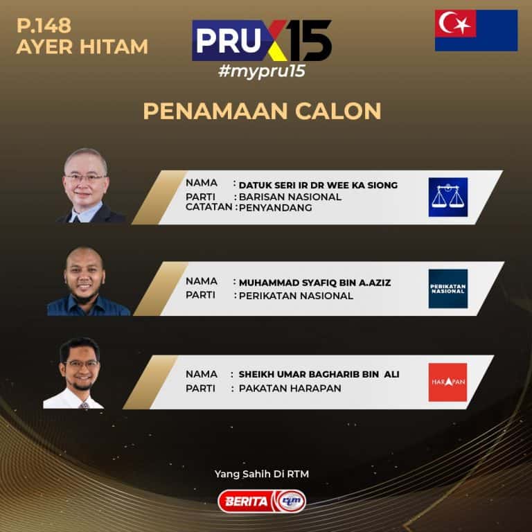 Senarai Calon Parlimen PRU 15 & Tumpuan 'Kerusi Panas'