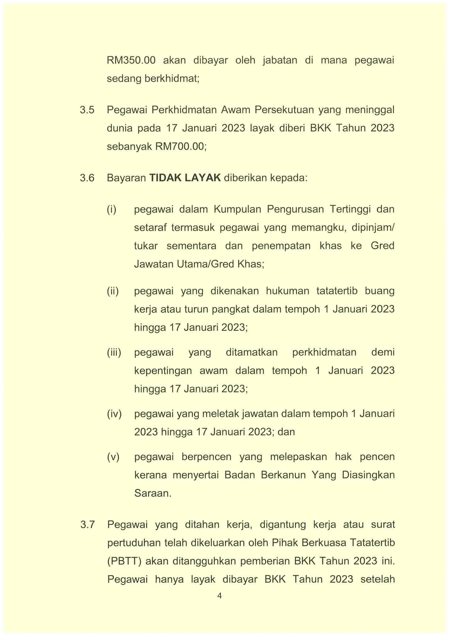 Bantuan Khas Kewangan (Bonus Penjawat Awam & Pesara 2023)