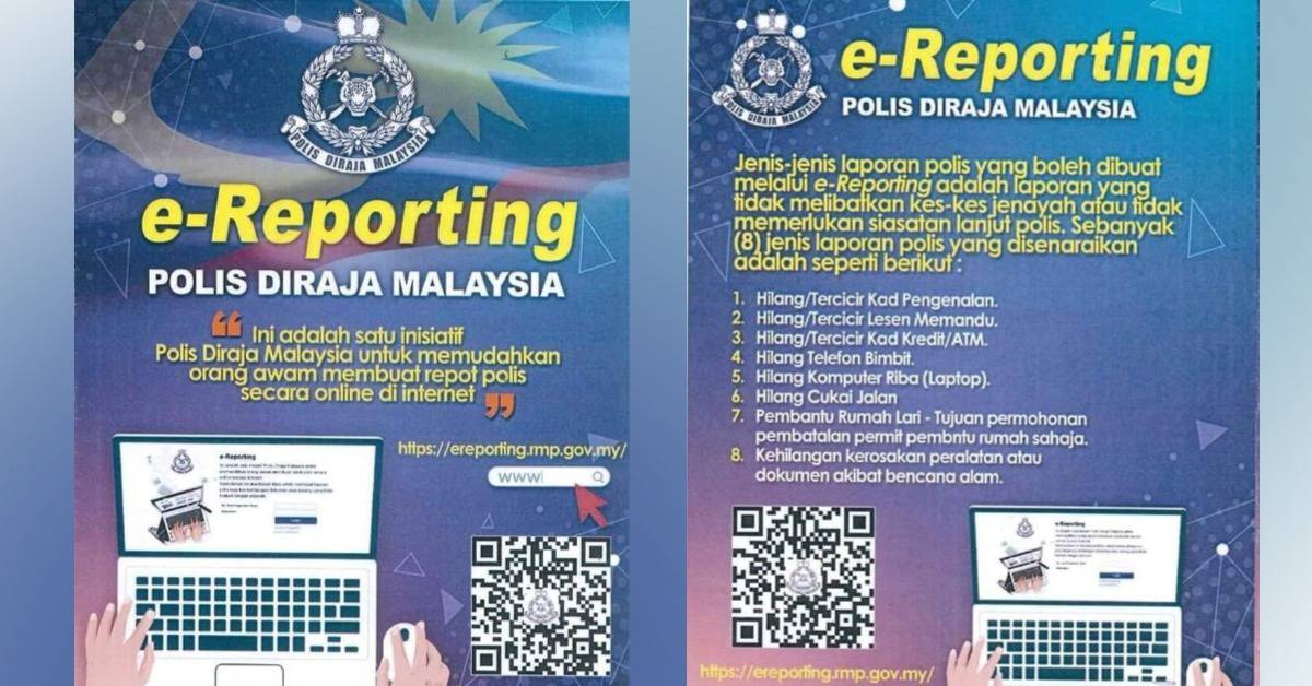 ereporting pdrm online
