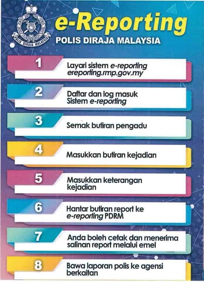 e-reporting pdrm ereporting repot polis online
