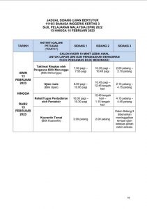 Tarikh & Jadual SPM 2022-2023 (Lembaga Peperiksaan Malaysia)