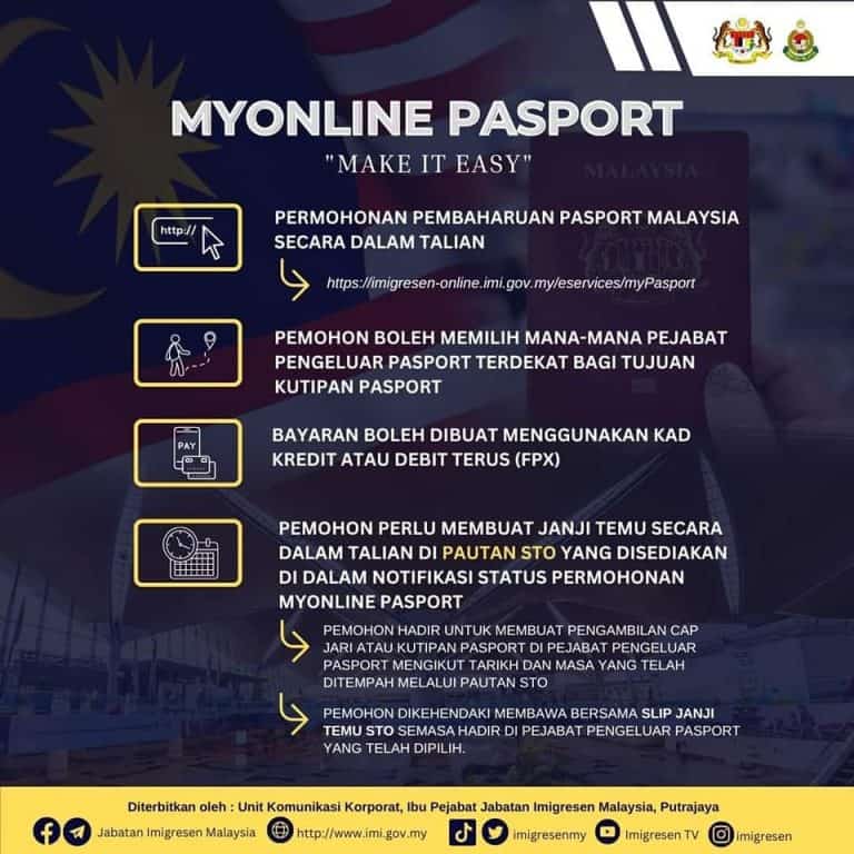 MyOnline Pasport: Cara Renew Passport Malaysia Secara Online