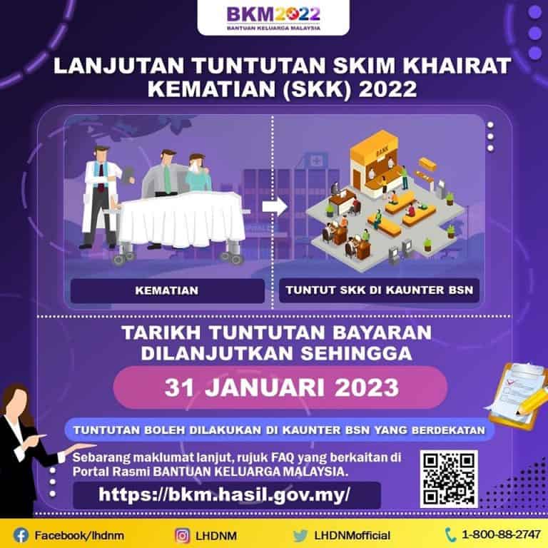 Skim Khairat Kematian BKM 2022: Permohonan & Tarikh Bayaran