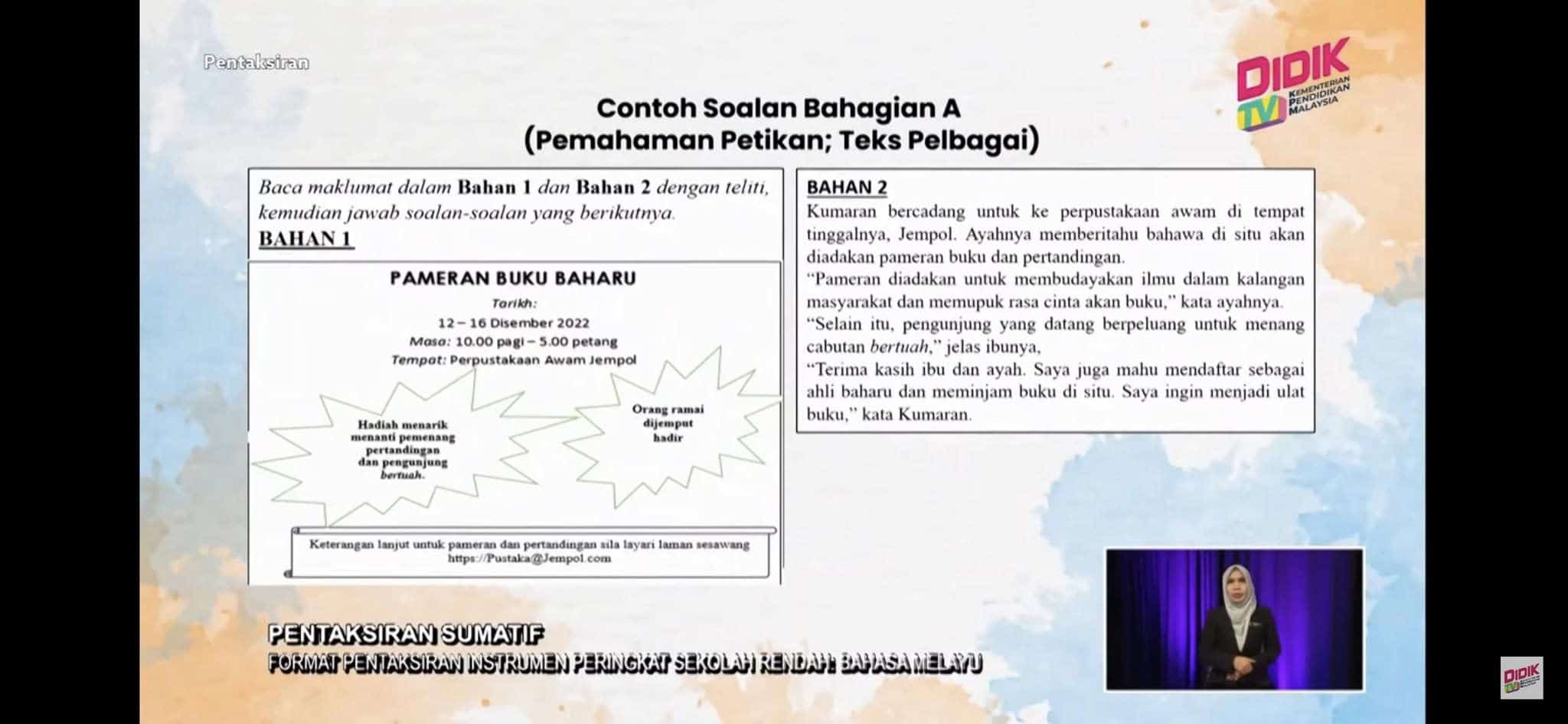 Format UASA Bahasa Melayu Sekolah Rendah
