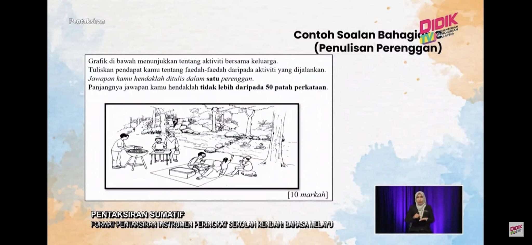 Format UASA Bahasa Melayu Sekolah Rendah