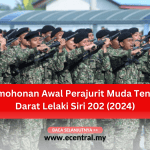 Jom Masuk Tentera - Permohonan Awal Perajurit Muda Tentera Darat Lelaki Siri 202 (2024)