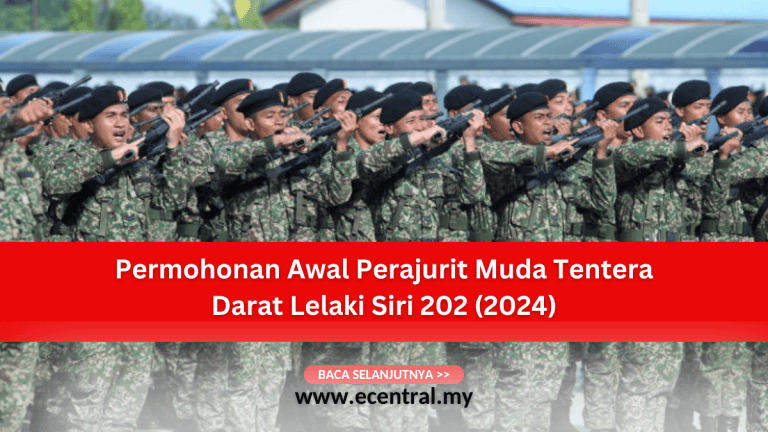 Jom Masuk Tentera - Permohonan Awal Perajurit Muda Tentera Darat Lelaki Siri 202 (2024)