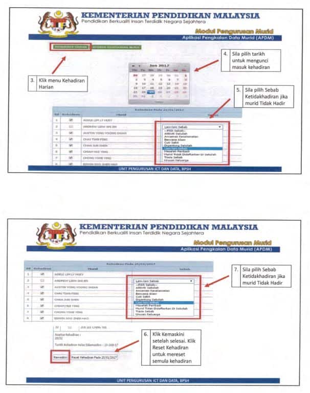 Garis Panduan Login Sistem Smpweb Bagi Pelajar Baharu