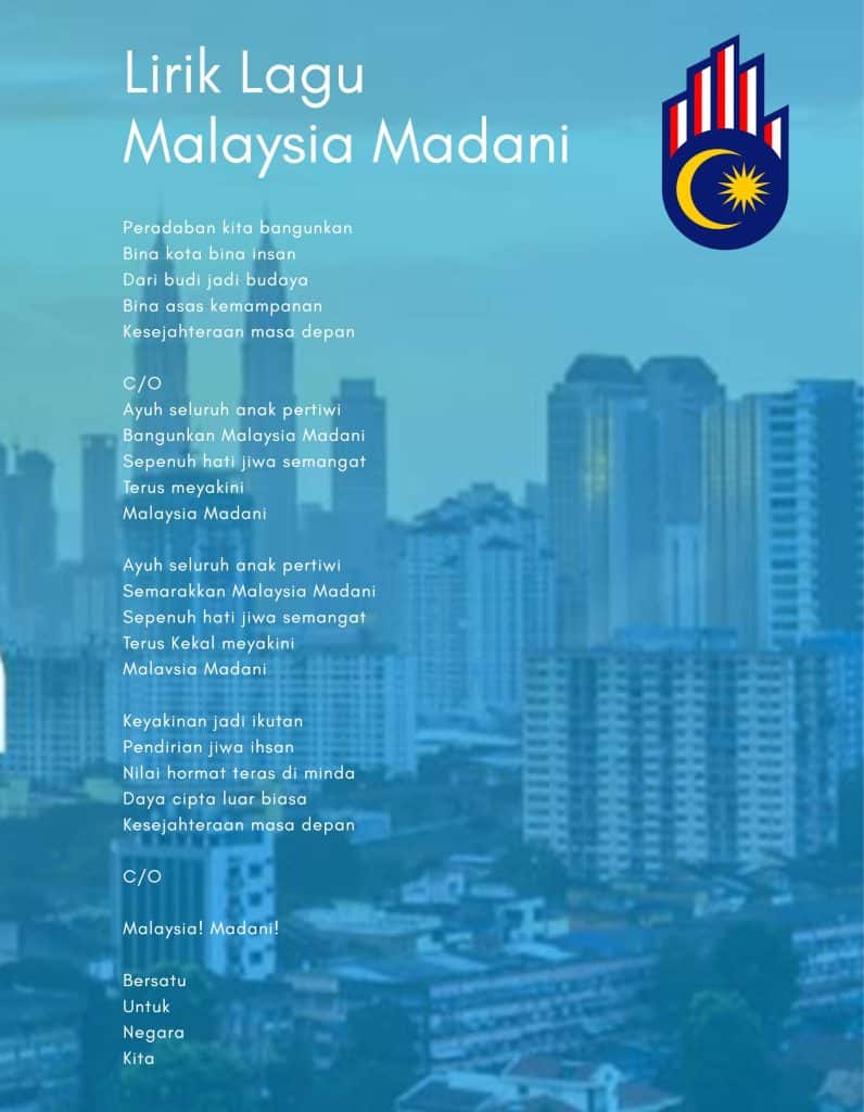 lirik lagu malaysia madani bunkface