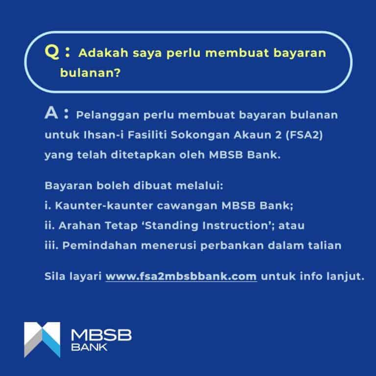 Ihsan-i : Semakan FSA2 KWSP MBSB & Jadual Bayaran Bulanan