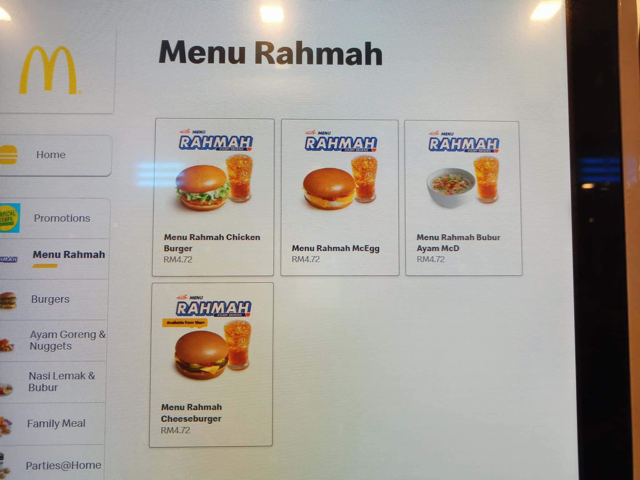 McDonald's Malaysia: Senarai Harga Set & Menu Rahmah McD