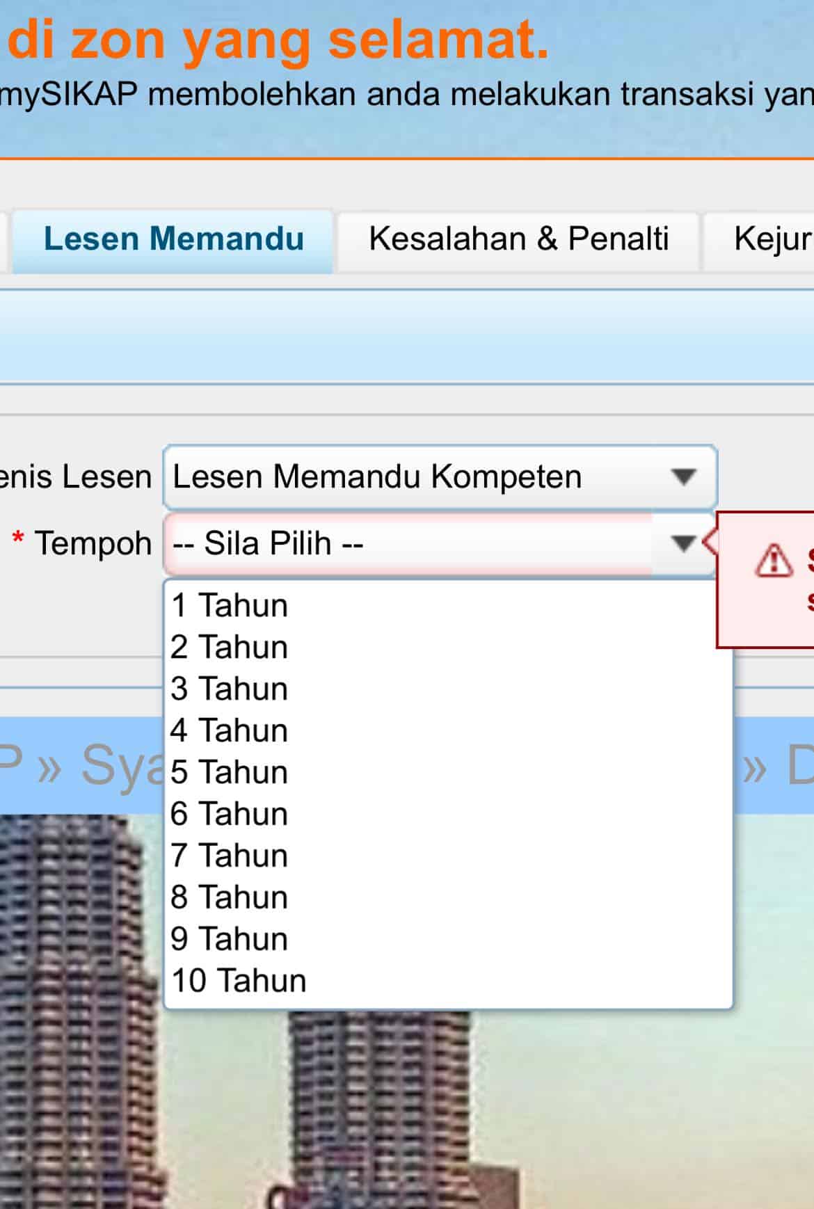 Cara Renew Lesen Memandu Online (MyJPJ / MySikap)