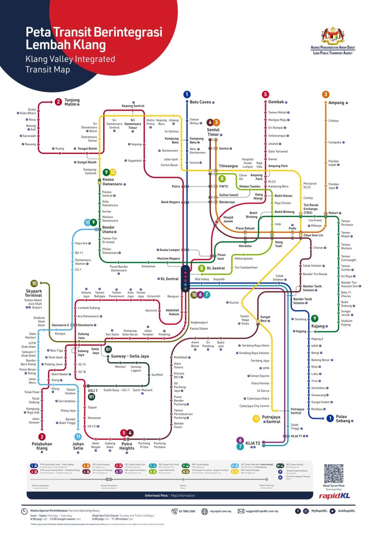 Peta Laluan Kereta Api Mrt Lrt Monorel Ktm Komuter - vrogue.co