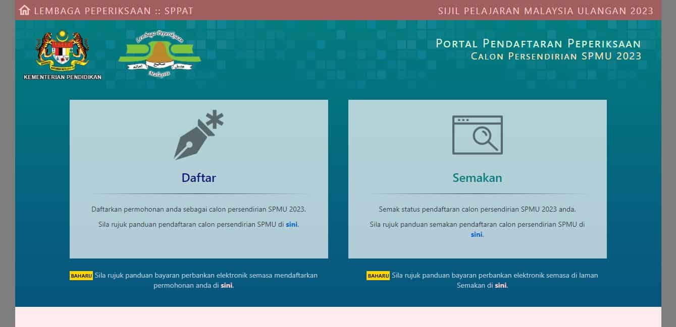 SPMU Cara Daftar SPM Ulangan 2023 (sppat.moe.gov.my)