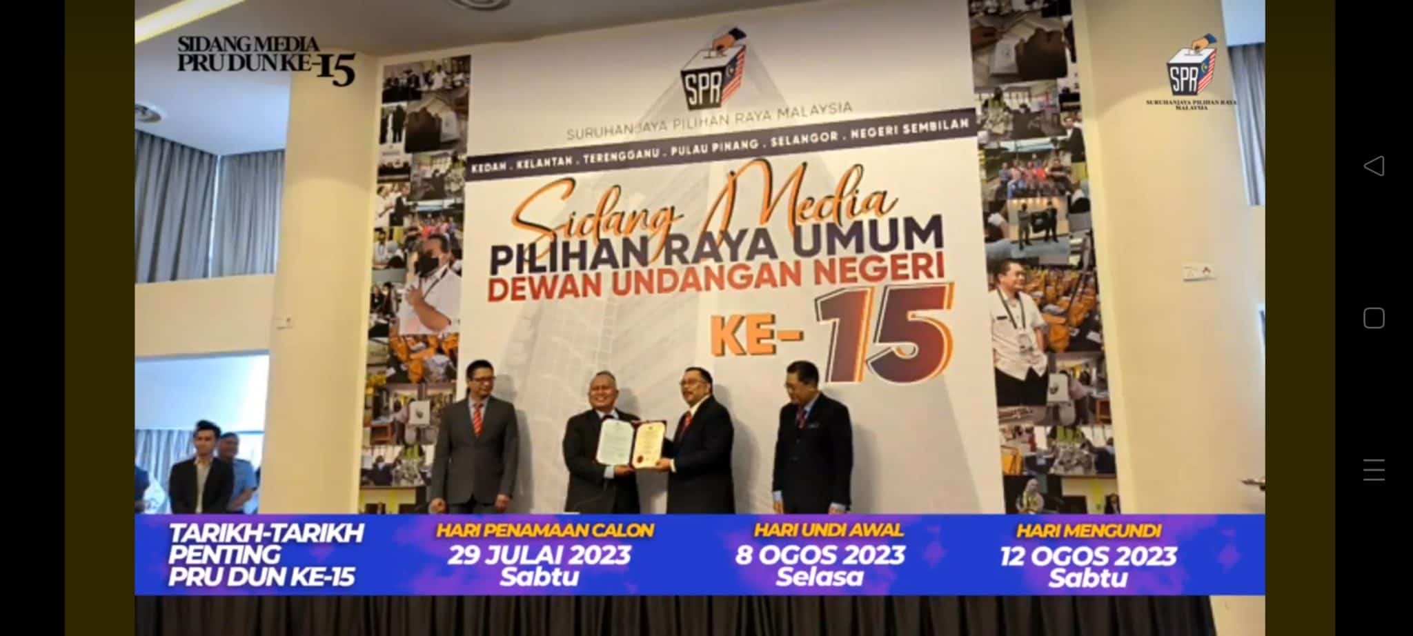 Tarikh Mengundi PRN 2023 - Pilihan Raya 6 Negeri (PRU DUN 15)