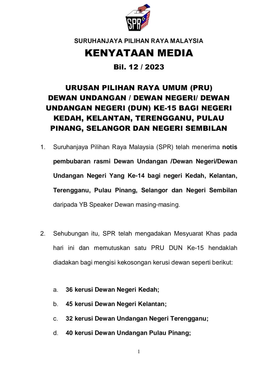 MySPR Semak - Cara Semakan Pusat Mengundi PRN 2023 (SPR)